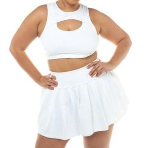 White Tennis Skirt :Saski Collection